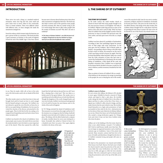 Interior pages of Life in a Medieval Monastery